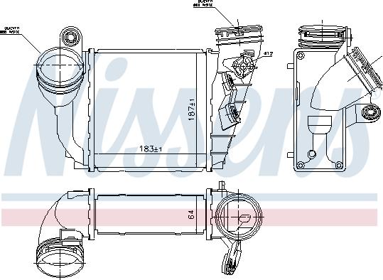 Nissens 96679 - Интеркулер avtolavka.club