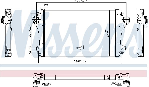 Nissens 961324 - Интеркулер avtolavka.club