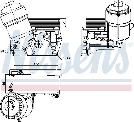 Nissens 91310 - Масляний радіатор, рухове масло avtolavka.club