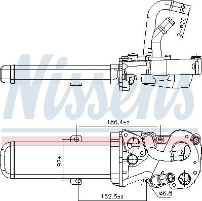 Nissens 989412 - Радіатор, рециркуляція ОГ avtolavka.club