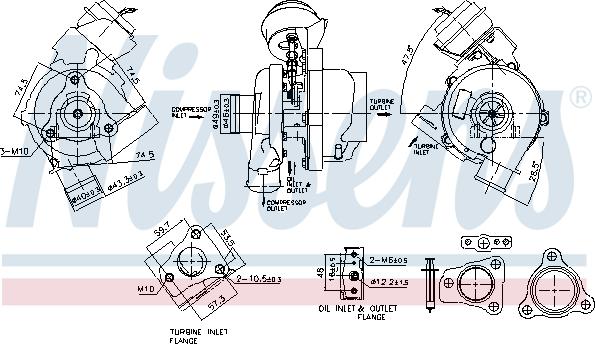 Nissens 93497 - Компресор, наддув avtolavka.club