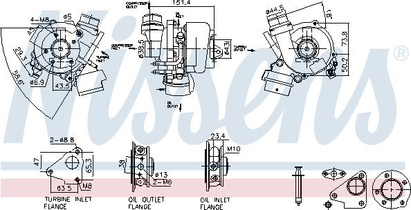 Nissens 93448 - Компресор, наддув avtolavka.club