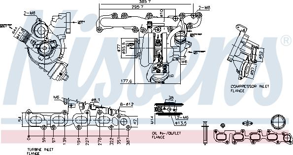 Nissens 93505 - Компресор, наддув avtolavka.club