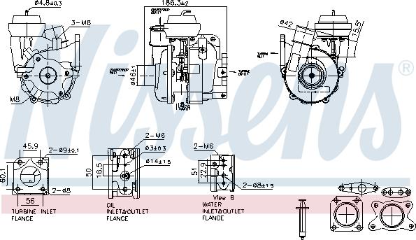 Nissens 93615 - Компресор, наддув avtolavka.club