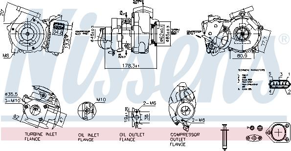 Nissens 93635 - Компресор, наддув avtolavka.club