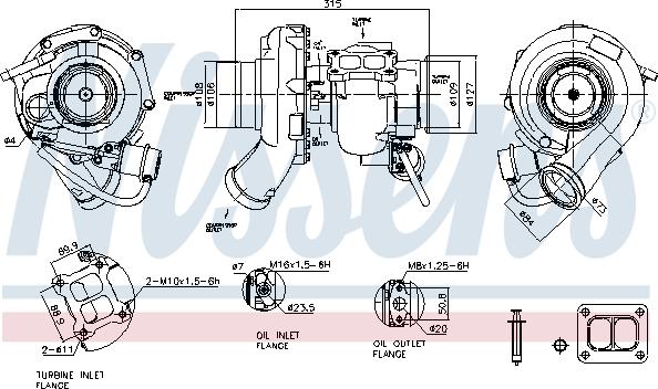 Nissens 93677 - Компресор, наддув avtolavka.club