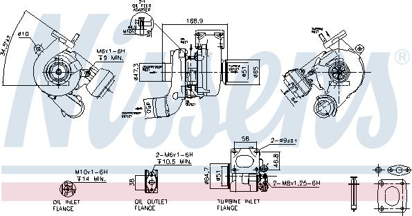 Nissens 93104 - Компресор, наддув avtolavka.club