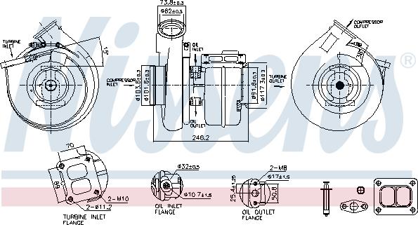 Nissens 93338 - Компресор, наддув avtolavka.club