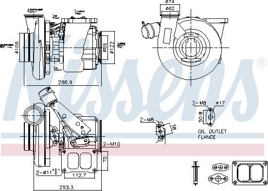 Nissens 93769 - Компресор, наддув avtolavka.club