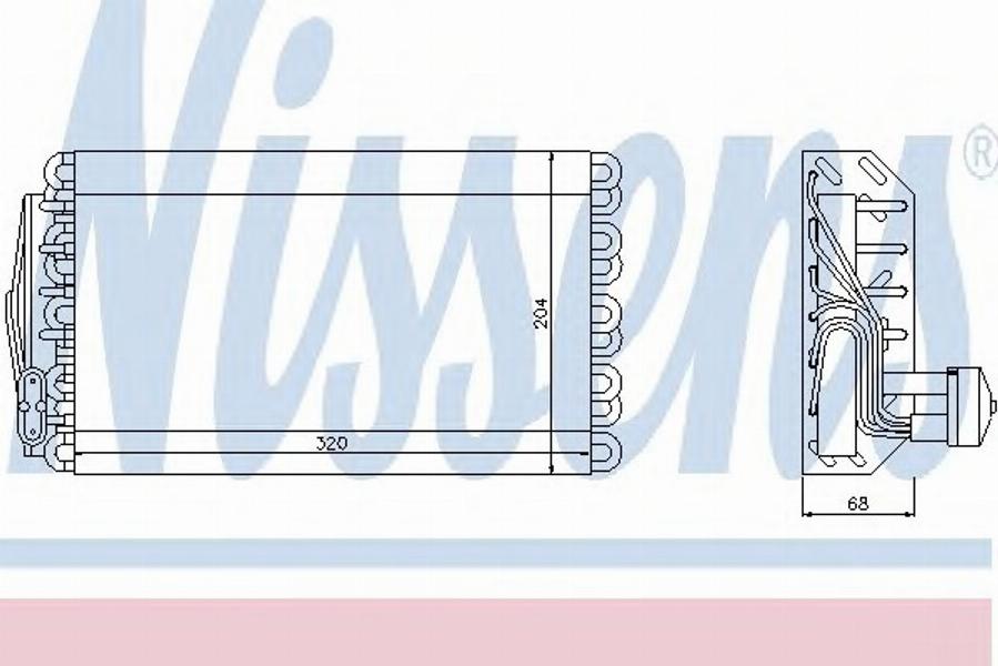 Nissens 92145 - Випарник, кондиціонер avtolavka.club