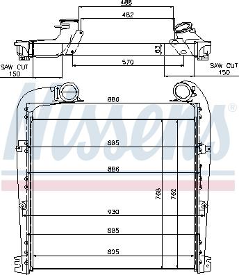 Nissens 97029 - Интеркулер avtolavka.club