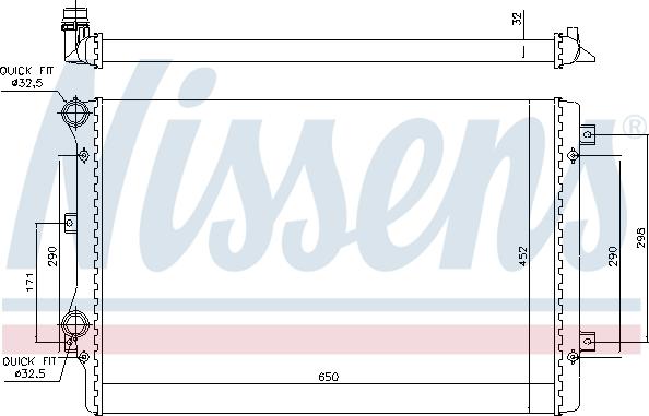Nissens 699681 - Радіатор, охолодження двигуна avtolavka.club