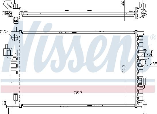 Nissens 699700 - Радіатор, охолодження двигуна avtolavka.club