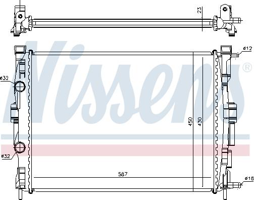 Nissens 690669 - Радіатор, охолодження двигуна avtolavka.club