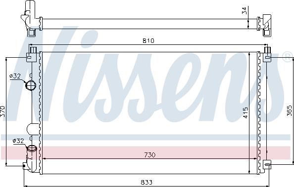 Nissens 697151 - Радіатор, охолодження двигуна avtolavka.club