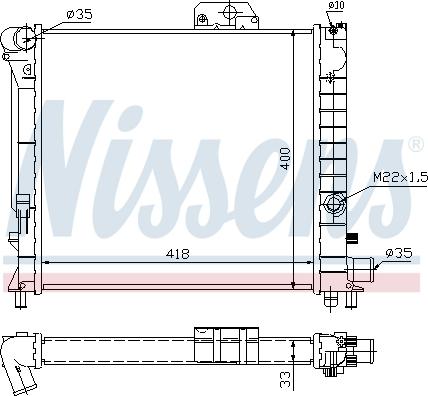 Nissens 64039 - Радіатор, охолодження двигуна avtolavka.club