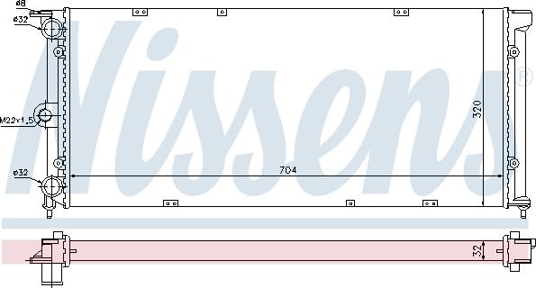 Nissens 690243 - Радіатор, охолодження двигуна avtolavka.club