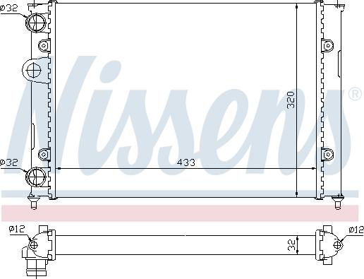 Nissens 695510 - Радіатор, охолодження двигуна avtolavka.club