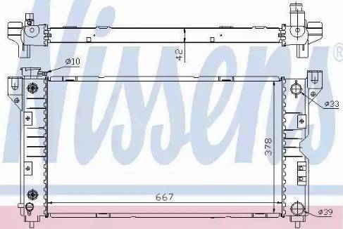 Nissens 60984A - Радіатор, охолодження двигуна avtolavka.club