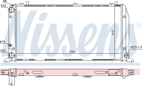 Nissens 691545 - Радіатор, охолодження двигуна avtolavka.club