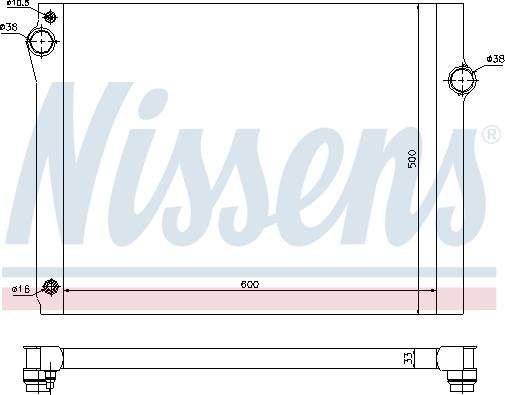 Nissens 60768 - Радіатор, охолодження двигуна avtolavka.club