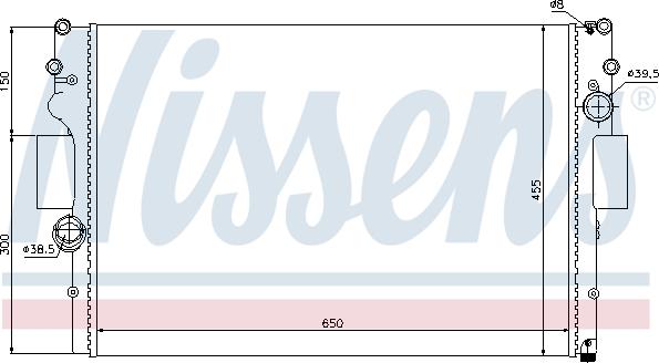 Nissens 693159 - Радіатор, охолодження двигуна avtolavka.club