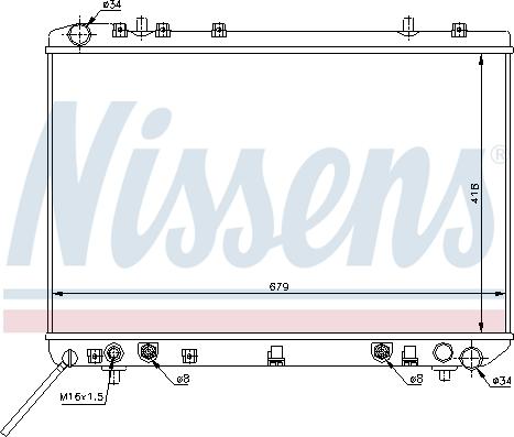 Nissens 61669 - Радіатор, охолодження двигуна avtolavka.club