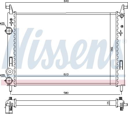 Nissens 691154 - Радіатор, охолодження двигуна avtolavka.club