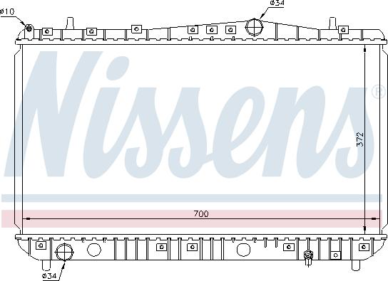 Nissens 690284 - Радіатор, охолодження двигуна avtolavka.club