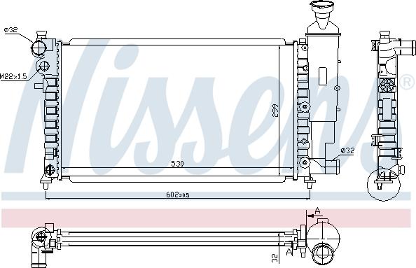 Nissens 699104 - Радіатор, охолодження двигуна avtolavka.club