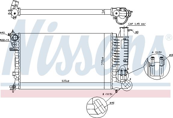 Nissens 690667 - Радіатор, охолодження двигуна avtolavka.club