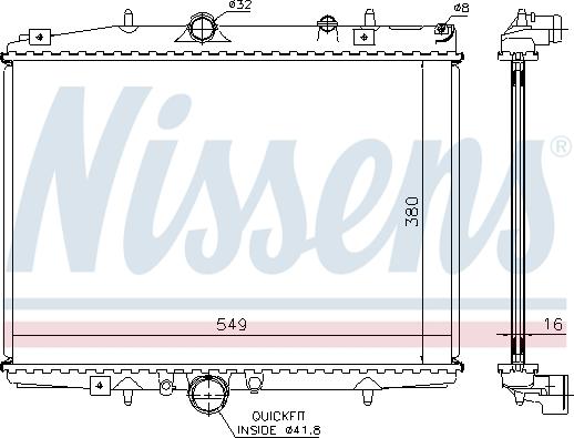 Nissens 692819 - Радіатор, охолодження двигуна avtolavka.club