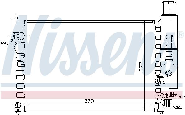 Nissens 690296 - Радіатор, охолодження двигуна avtolavka.club