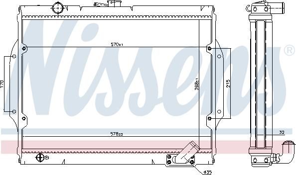 Nissens 68156 - Радіатор, охолодження двигуна avtolavka.club