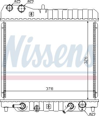 Nissens 68111 - Радіатор, охолодження двигуна avtolavka.club