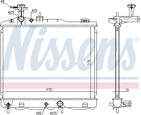 Nissens 68187 - Радіатор, охолодження двигуна avtolavka.club