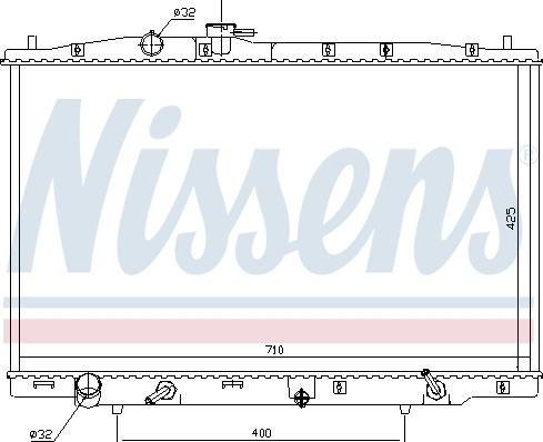 Nissens 681393 - Радіатор, охолодження двигуна avtolavka.club