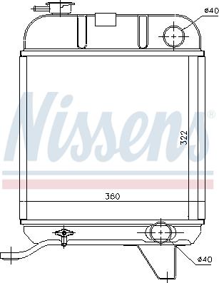 Nissens 63460 - Радіатор, охолодження двигуна avtolavka.club