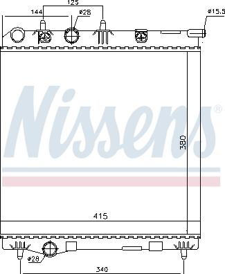 Nissens 694543 - Радіатор, охолодження двигуна avtolavka.club