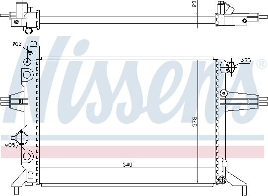 Nissens 699995 - Радіатор, охолодження двигуна avtolavka.club