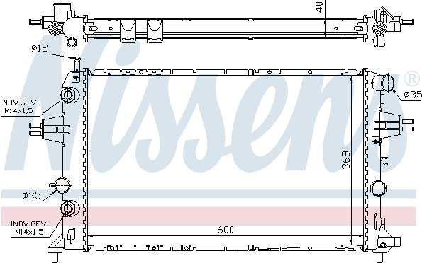 Nissens 699811 - Радіатор, охолодження двигуна avtolavka.club