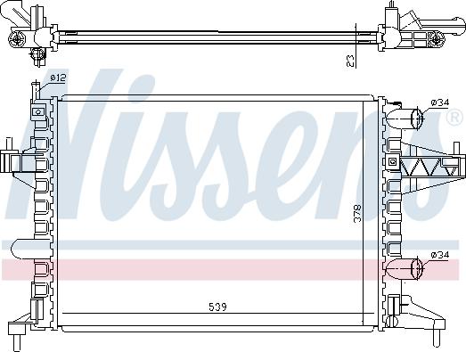 Nissens 63007 - Радіатор, охолодження двигуна avtolavka.club