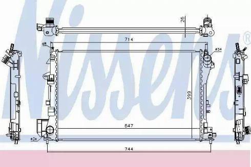 Nissens 63024 - Радіатор, охолодження двигуна avtolavka.club