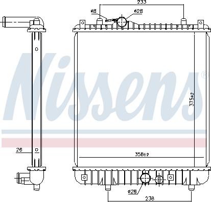 Nissens 630787 - Радіатор, охолодження двигуна avtolavka.club