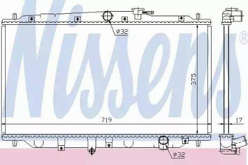 Nissens 63315 - Радіатор, охолодження двигуна avtolavka.club