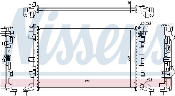 Nissens 637602 - Радіатор, охолодження двигуна avtolavka.club