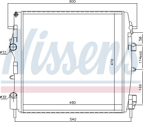 Nissens 696303 - Радіатор, охолодження двигуна avtolavka.club