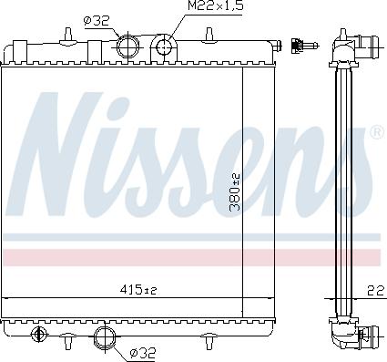 Nissens 692962 - Радіатор, охолодження двигуна avtolavka.club