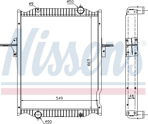 Nissens 63781A - Радіатор, охолодження двигуна avtolavka.club