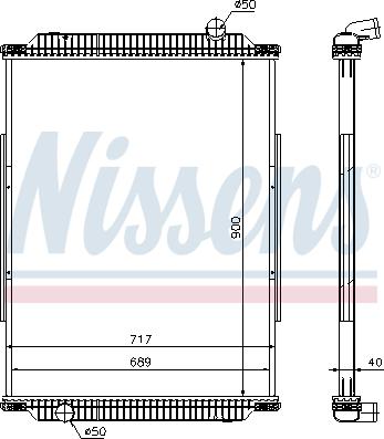 Nissens 637880 - Радіатор, охолодження двигуна avtolavka.club